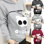 Cat Lovers Hoodie Cuddle Pouch - Image 5