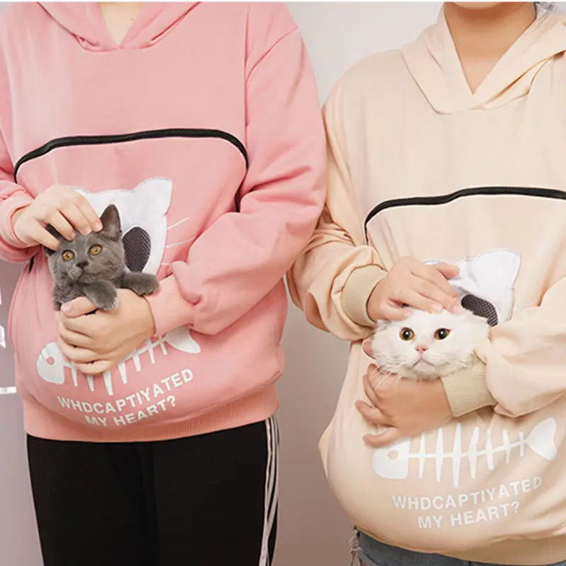Kangaroo Pouch Cat Pet Hoodie – Superhero Gear