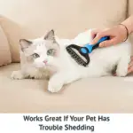 Pet Grooming Brush – Double Sided Shedding And Dematting Undercoat Rake Comb - Image 5